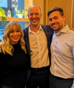 Pictured here are my Executive Assistant Dorian Arrich, Sam Porat from Neuberger Berman who is also co-founder of Marquee Brands, and my Business Manager JC Roberts.