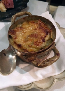 We also enjoyed this favorite - Gratin Dauphinois, sliced potatoes cooked in garlic infused milk and cream, gratiné with Compté cheese.