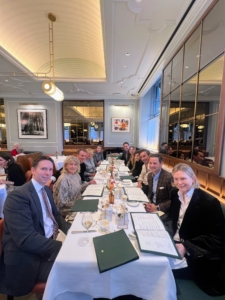 And here is our entire group - Peter Grant, myself, Kevin, Jane Heller, Judy Morris, Brett Albright, Heather, Darcy, Fernando, Heath Golden, and Terre Blair. Another fun and delicious lunch with my Sagittarian friends.