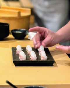 Next was the Red Snapper from Ehime, served with yuzu juice and sea salt.