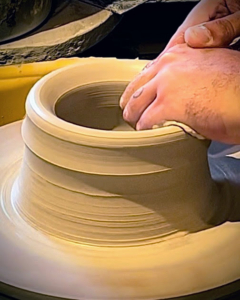 He makes every pot himself and then ships them out with the help of his wife, Corinne.