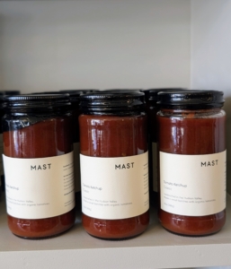 And this is Mast's artisanal classic Tomato Ketchup made with vine-ripened tomatoes in small batches.