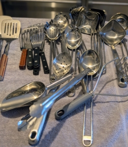 Ever walk into the kitchen, see all those kitchen tools and supplies on the counter or in the drawers, and wonder whether they're all necessary?