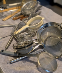 Does one need all these sifters, colanders, and strainers? And how can they be better organized?