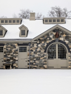 Here's the front of my stable before equine hooves walked through the courtyard.