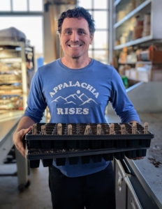 And that's it. Ryan fills several trays a day inside the head house.