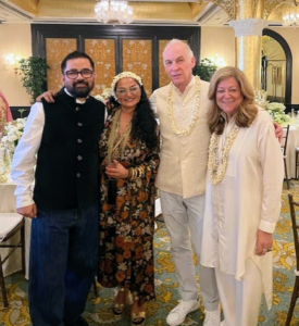 Here is a snapshot of Sabyasachi, lifestyle journalist Bandana Tewari, business entrepreneur Tony Brand, and journalist Fern Mallis.