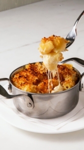 And, a must-have comfort dish - Four Cheese Mac and Cheese. Great for the children and their accompanying adults.