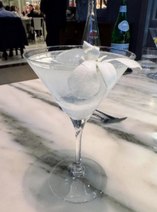 This is a White Cosmopolitan - another popular cocktail at The Bedford.