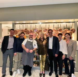 I visit my restaurant, The Bedford by Martha Stewart, whenever I can. Here I am with regional president of Caesar's Entertainment Sean McBurney, his husband Kenneth, our own EVP of Culinary Thomas Joseph, Chef, Marquee Brands Chief of Marketing Natasha Fishman, and Rachel Terrace, Marquee Brands Chief Commercial and Growth Officer.