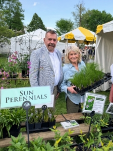 Here I am with renowned hellebores expert, David Culp. I've known him for may years. You may have seen him on my television shows. It was good to catch up with him at Ladew.