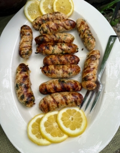 The grilled chicken sausage with lemon and kale was equally delicious.