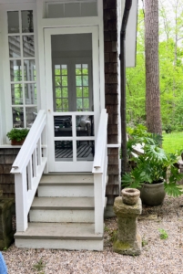 On the other side of the home is this quaint stairway leading to Patsy's enclosed porch and kitchen.