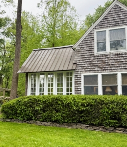 Patsy’s New York State weekend cottage is nestled among tall trees and lots of green foliage. It is always so relaxing to come here after a busy morning at Trade Secrets.