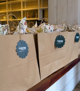 Gift bags were provided for everyone who attended.