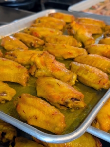 I developed this recipe years ago - saffron chicken wings.