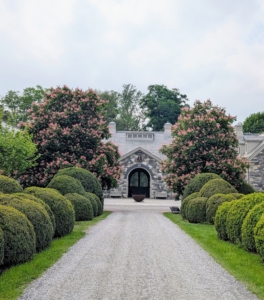 Here's a view of them from my Boxwood Allée. It was the perfect prelude to a very productive and interesting business meeting.