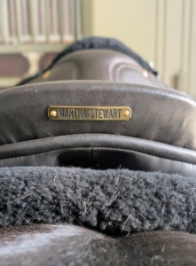 The new saddle also has a custom name plate.