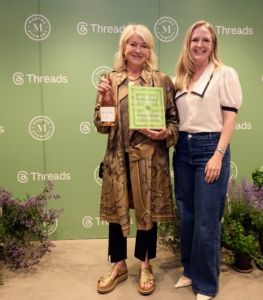 And, there' always time for some photos. Here I am with Meta's Liz Dalton Smith. (Photo from Meta)