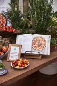 The recipe is from my 100th book, MARTHA: THE COOKBOOK. It's made using juicy, ripe slices of tomato arranged in concentric circles with grated fontina cheese in my pâte brisée pastry crust.