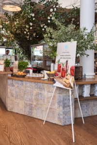 At the launch party, invited influencers, friends, colleagues and members of the media were directed to visit each of five stations to try my menu additions.