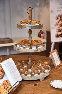 Guests at the launch event enjoyed mini versions served on shot glasses of cold milk.