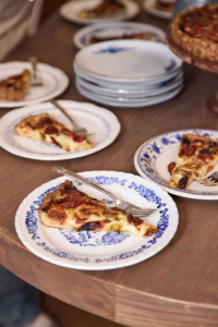 Everyone got a slice to try. It's great for lunch or as a first course at dinner.