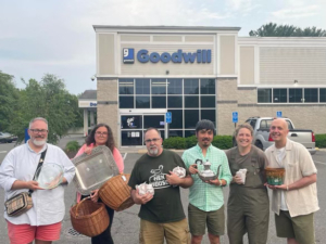 And they also stopped at the local Goodwill to see what they could find - Nathan found a Martha Stewart pie plate.