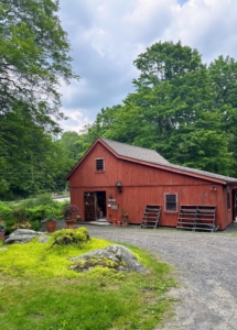 Guy’s shop is located in the small borough of picturesque Litchfield County – originally in Woodville and now in Bantam. The front is a restored 1740 post and beam structure, which houses his showroom. An addition on the back is his work space.