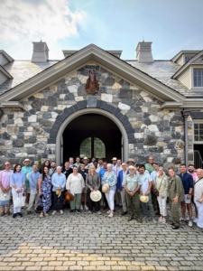 The day's forecast called for a hot day in the high 80s, but that did not dissuade any of those who came to my farm for this "super fans" celebration. Guests came from across the country to spend a day at Cantitoe Corners.