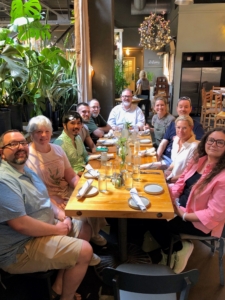 The group stopped for a late afternoon meal at the Terrain Café, which focuses on seasonally inspired lunches and dinners.