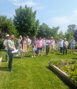 Along the tour, Ryan and I shared stories about how each garden was developed and what they contained. Everyone was also given a map of the farm that shares its history.