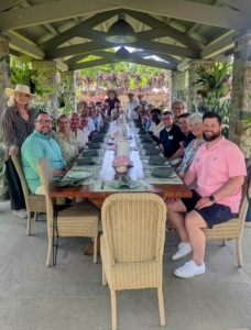 Here I am with all my attending devotees at the table just before lunch. It was so nice to see everyone having such a good time.