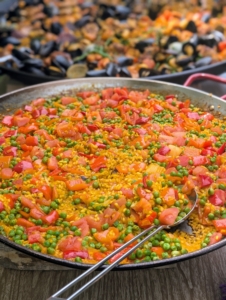 Paella is a rice dish from Valencia, Spain. It is one of the most well-known dishes in Spanish cuisine and popular worldwide.