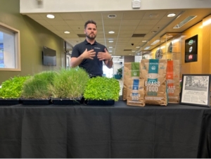 The Lawns team shares their new brand, O.M. Scott & Sons, which features a product line-up of natural grass food and grass seeds, including alternatives seeds like clover. All of the products are safe for use around people and pets, contain no added official ingredients or pesticides, and are packaged in a curbside recyclable paper bag.