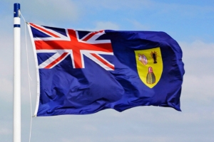 The flag of the TCI displays their sovereign state, The United Kingdom.