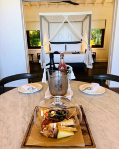 The trip fell over Dorian’s birthday weekend, so COMO welcomed her with tasty treats and champagne to start the celebration.