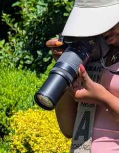 They took turns with the Canon zoom lens, taking time to select what they wanted to photograph. They were encouraged to use creativity and self expression.