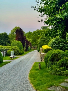 Here at my farm, I have four miles of gravel-covered carriage road. Gravel roads are attractive and accumulate less pollutants over time, but most importantly they provide excellent footing for my Friesian horses, my Fell pony, and my five donkeys.