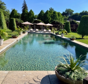 This photo makes the pool even more tempting, especially on such warm summer days. Don't you agree?