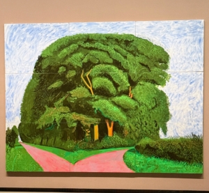And this is David Hockney "Bigger Trees Nearer Warter," Summer 2008.