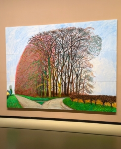 The oil painting is done on nine canvases each measuring 36-inches by 48-inches.