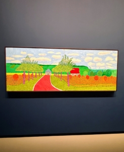 The exhibit separated sections dedicated to David's works on various landscapes and the changing of the seasons.