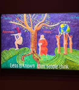 And here is David Hockney, "After Munch: Less is Known than People Think," 2023.