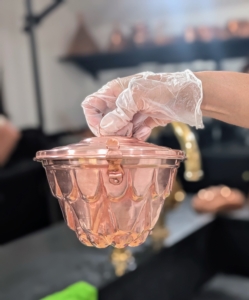 The entire mold and lid show off such a beautiful shine.