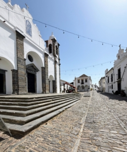 Many of the buildings show the distinctive white wash.