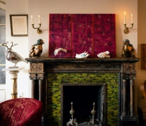 Some of Sheila's casts are displayed on her home mantel. (Photo by Erica Shires)