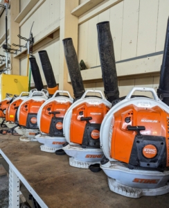 I keep all the STIHL tools in my large Equipment Barn where they can be kept organized and ready-to-use.