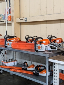 STIHL’s most well-known tool is the chainsaw. STIHL designed and built its first electric chain saw in 1926 and 94 years later, it is still one of its best pieces of equipment. The chainsaw has soft grips for comfortability and secure maneuverability. STIHL offers gas-powered chainsaws as well as battery-powered chainsaws.