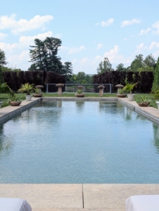 Here is my pool, which was completed in 2018. I also have a pool house and a large pavilion nearby where I have hosted many spring and summer gatherings.